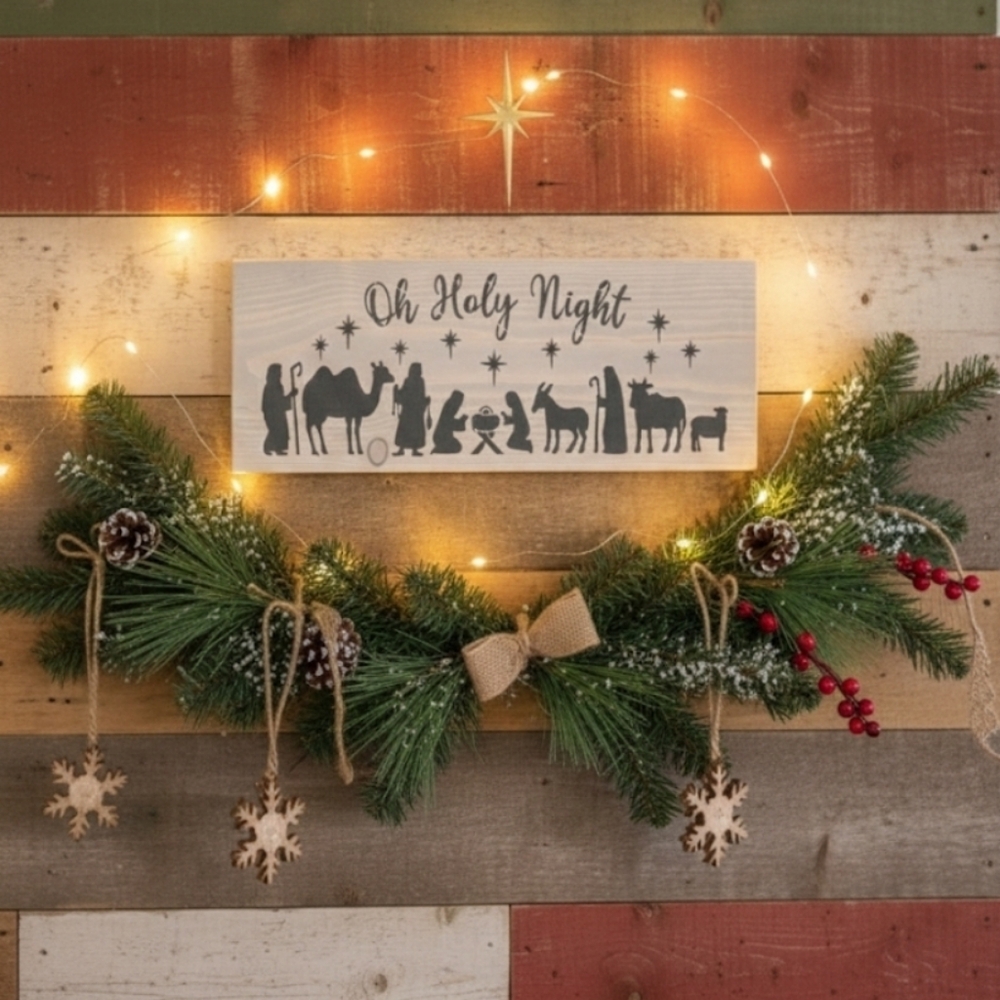 Christmas Wooden Wall Decor Sign